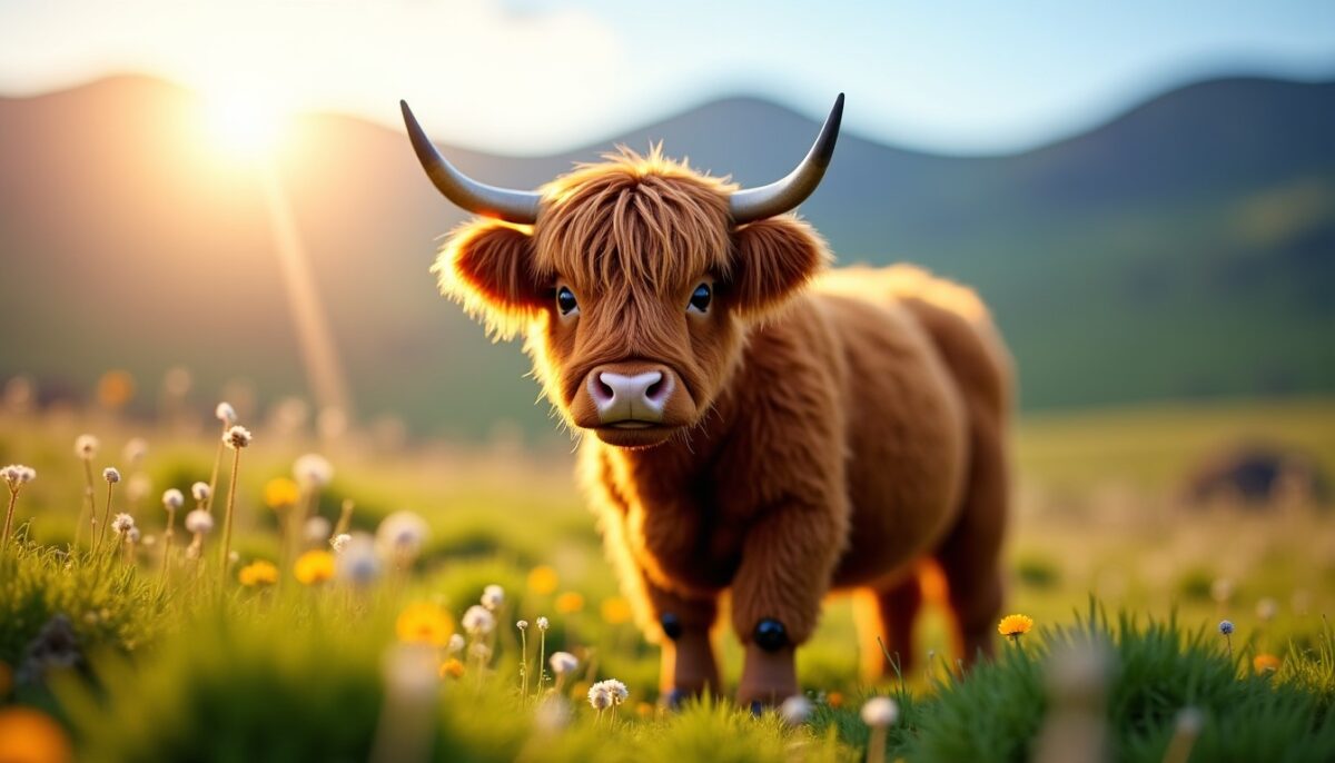 Mini Vache Highland : Un Trésor Miniature au Charme et au Caractère Inégalés
