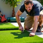 Guide pratique pour installer du gazon synthétique sur sol en terre ou en béton