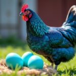 Poule Azur : découvrez tout sur cette fascinante poule bleue aux œufs couleur turquoise